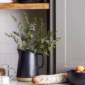 Hearth & Hand Black Stoneware Pitcher